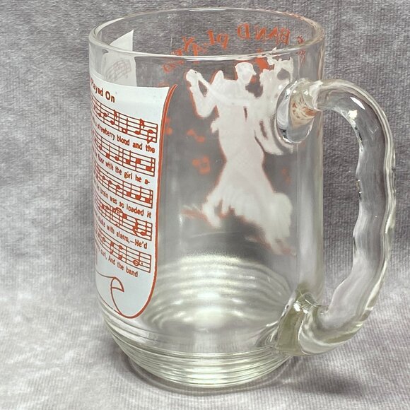 Hazel Atlas Big Top Peanut Butter Glass "The Band Played On" Song Lyrics Mug - Picture 5 of 10